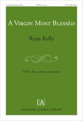 A Virgin Most Blessed SATB choral sheet music cover